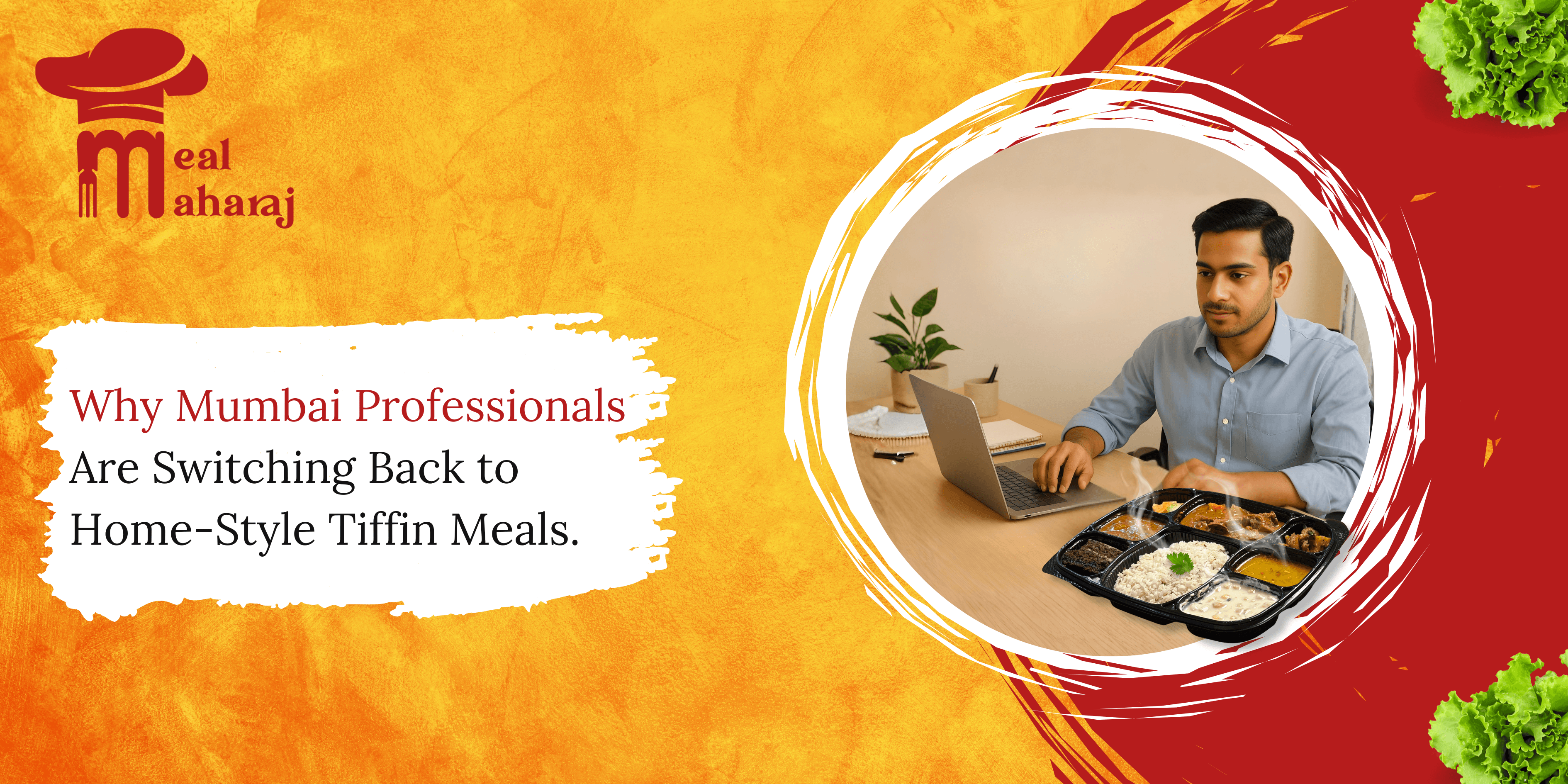 Mumbai working professionals are enjoying home-style tiffin meals during office lunch break.
